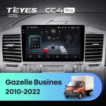 Штатная магнитола Teyes CC4 Pro 8/128 для GAZ Газель Бизнес (2010-2022) F3