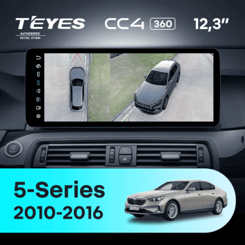 Штатная магнитола Teyes CC4 12.3" 360 6/64 BMW 5-Series F10 F11 (CIC) (2010-2016) Universal