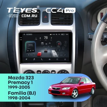 Штатная магнитола Teyes CC4 Pro 8/128 Mazda Premacy 1 (1999-2005) F2