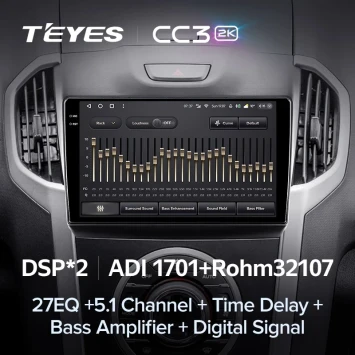 Штатная магнитола Teyes CC3 2K 4/32 Isuzu D-Max 2 (2012-2018)