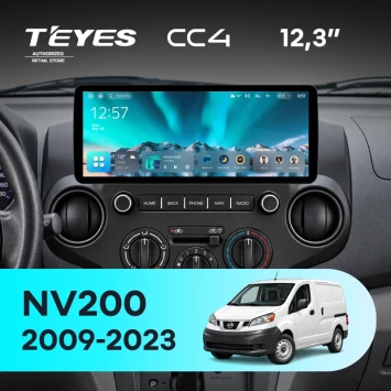 Штатная магнитола Teyes CC4 12.3" 6/64 Nissan NV200 M20 (2009-2023) F1