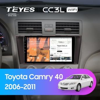 Штатная магнитола Teyes CC3L WiFi 2/32 Toyota Camry 40 (2006-2011) F1 (черная)