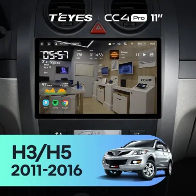 Штатная магнитола Teyes CC4 Pro 8/128 Haval H3 H5 (2011-2016) (11")