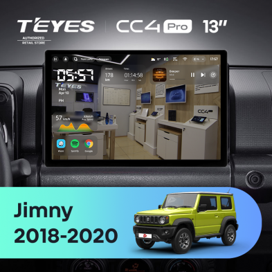 Штатная магнитола Teyes CC4 Pro 8/128 Suzuki Jimny JB64 (2018-2020) (13&quot;)