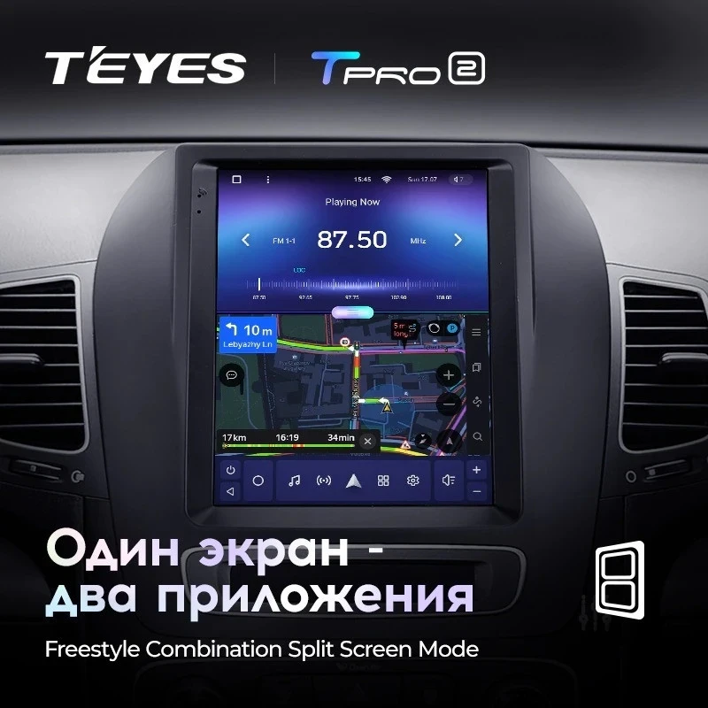 Штатная магнитола Tesla style Teyes TPRO 2 4/64 Kia Sorento 2 XM (2012-2021) F1