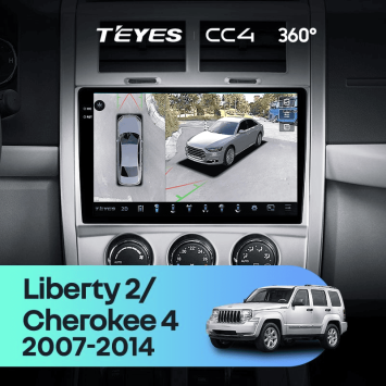 Штатная магнитола Teyes CC4 360 6/64 Cherokee 4 KK (2007-2014)