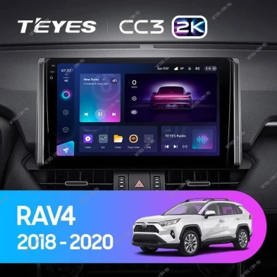 Штатная магнитола Teyes CC3 2K 6/128 Toyota RAV4 XA50 (2018-2022) F1