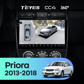 Штатная магнитола Teyes CC4 360 8/128 LADA Priora (2013-2018) F4