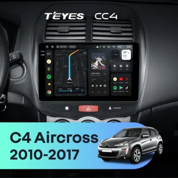 Штатная магнитола Teyes CC4 6/64 Citroen C4 Aircross (2010-2017) F1 Тип-A
