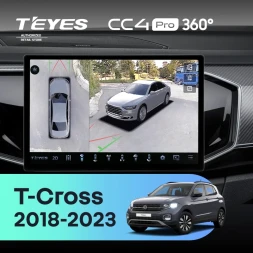Штатная магнитола Teyes CC4 Pro 360 12/256 Volkswagen T-Cross (2018-2023) (11")