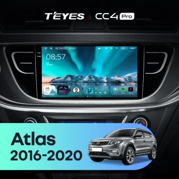 Штатная магнитола Teyes CC4 Pro 8/128 Geely Atlas NL-3 (2016-2022)