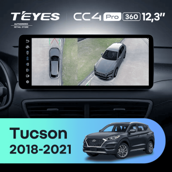 Штатная магнитола Teyes CC4 Pro 12.3" 360 8/128 Hyundai Tucson (2018-2021)