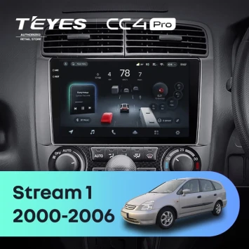 Штатная магнитола Teyes CC4 Pro 12/256 Honda Stream 1 (2000-2006) F1