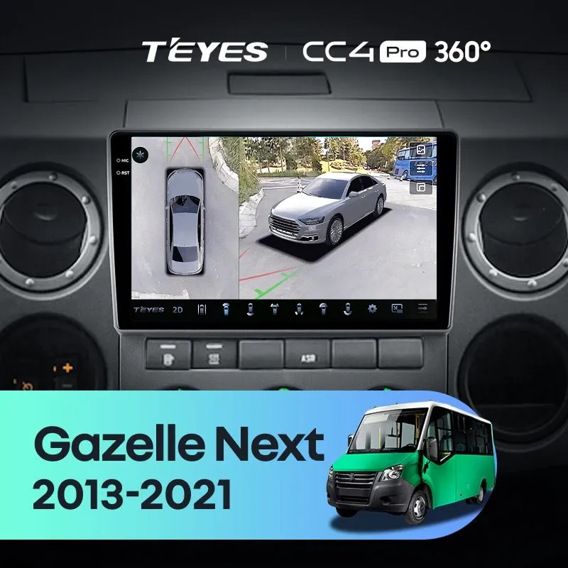 Штатная магнитола Teyes CC4 Pro 360 12/256 для GAZ Gazelle Next (2013-2021) F3