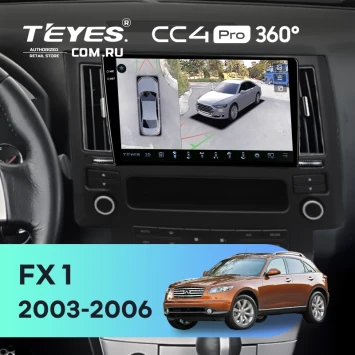 Штатная магнитола Teyes CC4 Pro 360 8/128 Infiniti FX 1 (S50) (2003-2006)