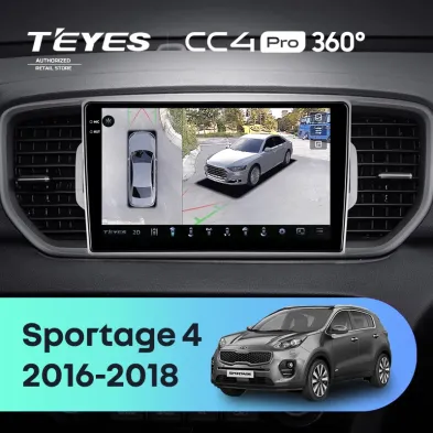 Штатная магнитола Teyes CC4 Pro 360 8/128 Kia Sportage 4 QL (2016-2018) Тип-A