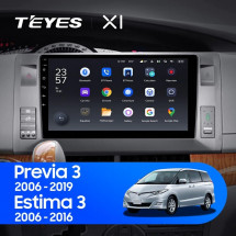 Штатная магнитола Teyes X1 4G 2/32 Toyota Previa, Estima AHR20 XR50 (2006-2019) левый руль