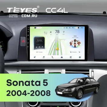 Штатная магнитола Teyes CC4L 6/64 с DTS Hyundai Sonata 5 NF (2004-2008) F2