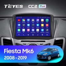 Штатная магнитола Teyes CC2 Plus 6/128 Ford Fiesta Mk 6 (2008-2019) F2 Тип-А