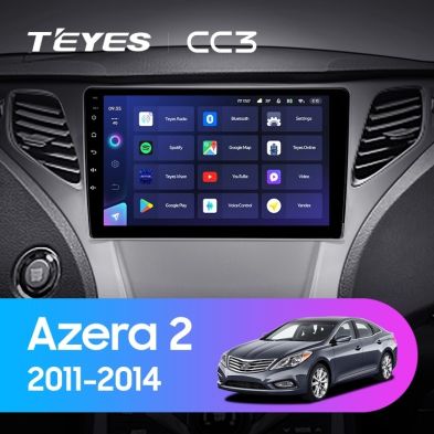 Штатная магнитола Teyes CC3 4/32 Hyundai Azera 2 (2011-2014)