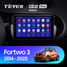 Штатная магнитола Teyes CC2L Plus 1/16 Mercedes Benz Smart Fortwo 3 C453 A453 W453 (2014-2020)