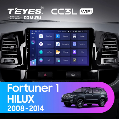 Штатная магнитола Teyes CC3L WiFi 2/32 Toyota Hilux (2008-2014) F1