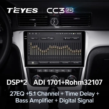 Штатная магнитола Teyes CC3 2K 4/64 Volkswagen Passat 7 B7 NMS (2015-2018) F2