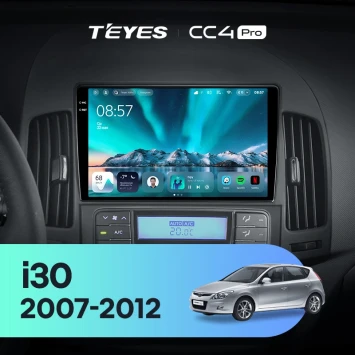 Штатная магнитола Teyes CC4 Pro 8/128 Hyundai i30 1 FD (2007-2012) F1