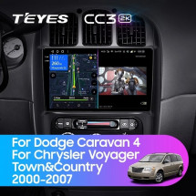 Штатная магнитола Teyes CC3 2K 360 6/128 Dodge Caravan 4 (2000-2007) Тип А