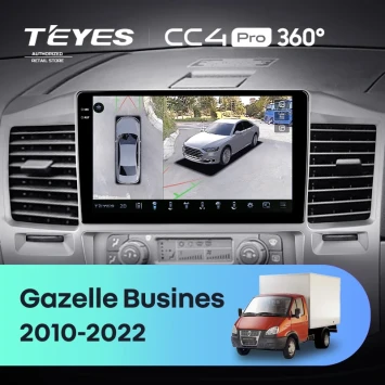 Штатная магнитола Teyes CC4 Pro 360 12/256 для GAZ Газель Бизнес (2010-2022) F3