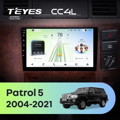 Штатная магнитола Teyes CC4L 6/64 Nissan Patrol V 5 Y61 (2004-2021) F3 Правый руль