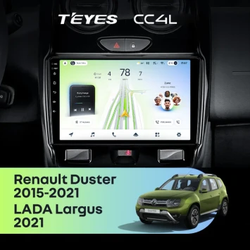 Штатная магнитола Teyes CC4L 6/64 с DTS Renault Duster (2015-2021) F1
