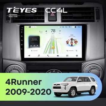 Штатная магнитола Teyes CC4L 6/64 с DTS Toyota 4Runner 5 N280 (2009-2020)