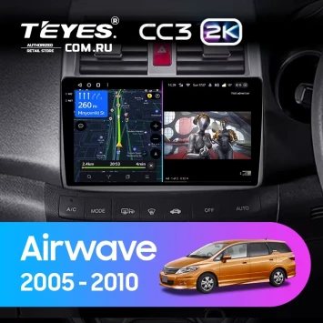 Штатная магнитола Teyes CC3 2K 4/64 Honda Airwave GJ (2005-2010) Правый руль