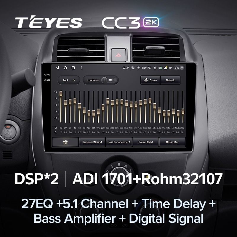 Штатная магнитола Teyes CC3 2K 360 6/128 Nissan Sunny (2014-2016)