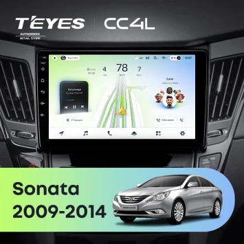Штатная магнитола Teyes CC4L 6/64 с DTS Hyundai Sonata 6 YF (2009-2014) Тип-A