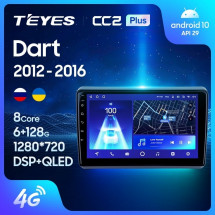 Штатная магнитола Teyes CC2L Plus 1/16 Dodge Dart (2012-2016)