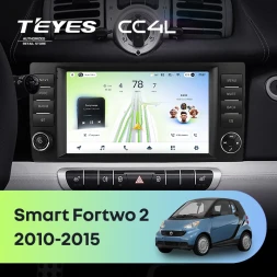 Штатная магнитола Teyes CC4L 6/64 с DTS Mercedes-Benz Smart Fortwo 2 (2010-2015) F2