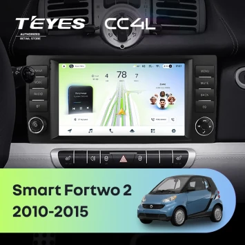 Штатная магнитола Teyes CC4L 6/64 с DTS Mercedes-Benz Smart Fortwo 2 (2010-2015) F2