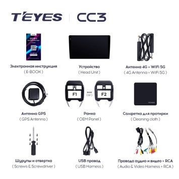 Штатная магнитола Teyes CC3L 4/32 Nissan Sunny (2014-2019) F2 Правый руль