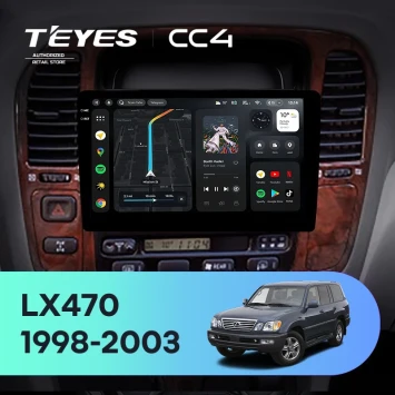 Штатная магнитола Teyes CC4 8/128 Lexus LX470 J100 (1998-2003) F2