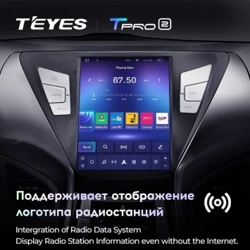 Штатная магнитола Tesla style Teyes TPRO 2 4/64 Hyundai Elantra 5 JK GD MD UD (2010-2014) F1