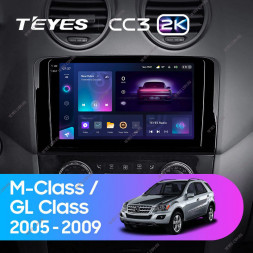 Штатная магнитола Teyes CC3 2K 4/64 Mercedes-Benz ML-Class X164 (2005-2009) F2