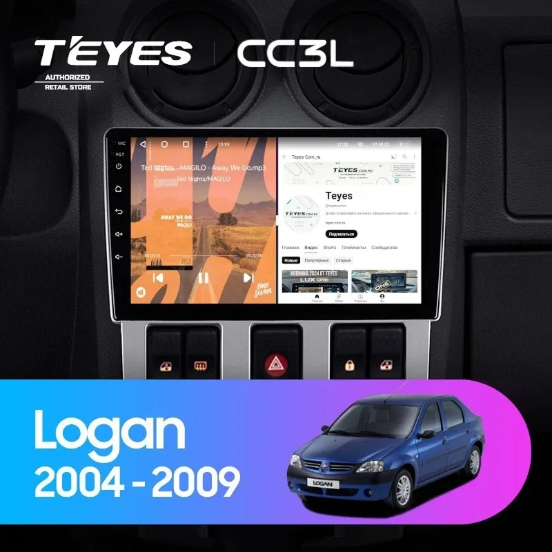 Штатная магнитола Teyes CC3L 4/64 Renault Logan 1 (2004-2009)