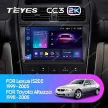 Штатная магнитола Teyes CC3 2K 6/128 Lexus IS200 XE10 (1999-2005)
