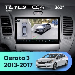 Штатная магнитола Teyes CC4 360 8/128 Kia Cerato 3 YD (2013-2017) F1 Тип-AB