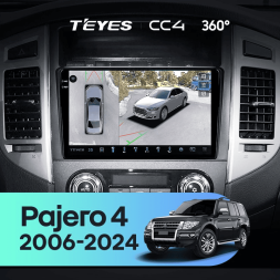 Штатная магнитола Teyes CC4 360 8/128 Mitsubishi Pajero 4 V80 V90 (2006-2024)
