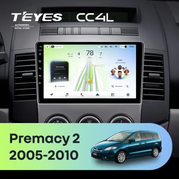 Штатная магнитола Teyes CC4L 6/64 с DTS Mazda Premacy 2 (2005-2010)