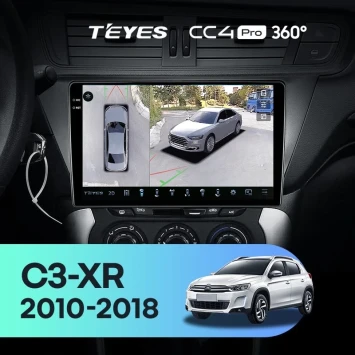 Штатная магнитола Teyes CC4 Pro 360 12/256 Citroen C3-XR (2010-2018) F2