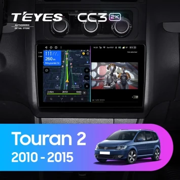 Штатная магнитола Teyes CC3 2K 360 6/128 Volkswagen Touran 2 1T (2010-2015)